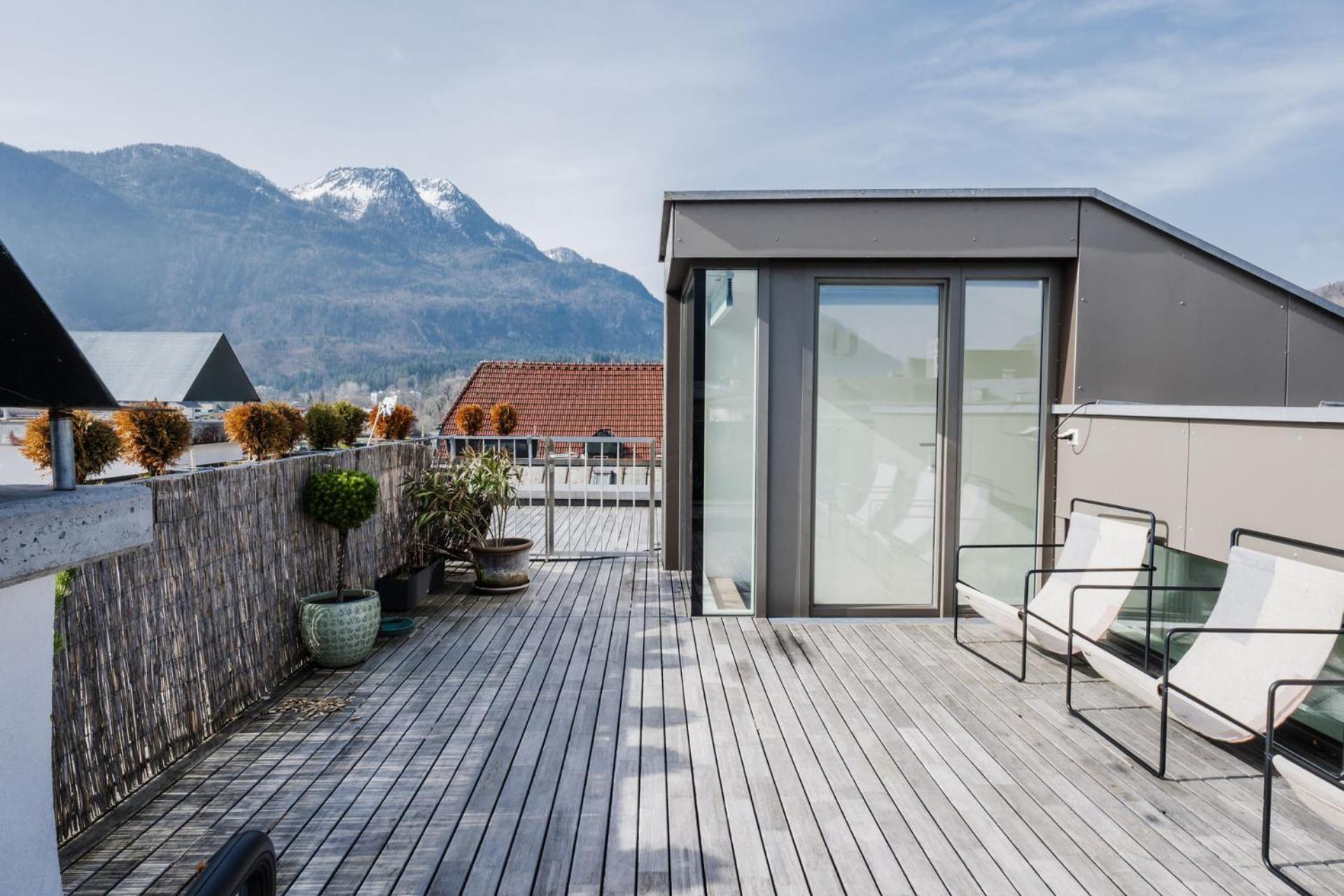 바드이스흘 Luxus Penthouse Mit Panoramablick 아파트 외부 사진